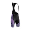 Men's Purple Pattern Cycling Bib Shorts