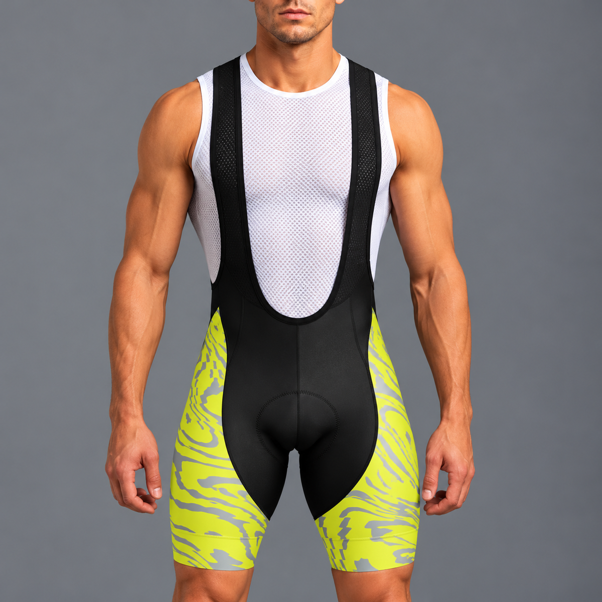 Pantalones cortos de ciclismo de lado azul