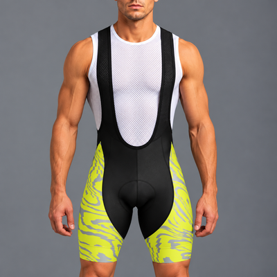 Pantalones cortos de ciclismo de lado azul
