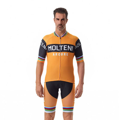 Molteni Orange Retro Cycling Jersey or Bib Shorts