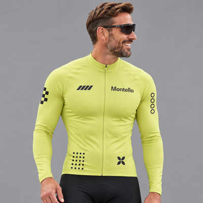 Jersey de ciclismo de manga de ángulo negro de los hombres