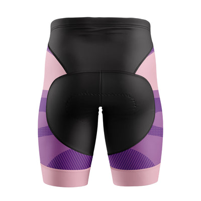 Mujeres pantalones cortos de ciclismo de gradiente rosa