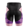 Mujeres pantalones cortos de ciclismo de gradiente rosa
