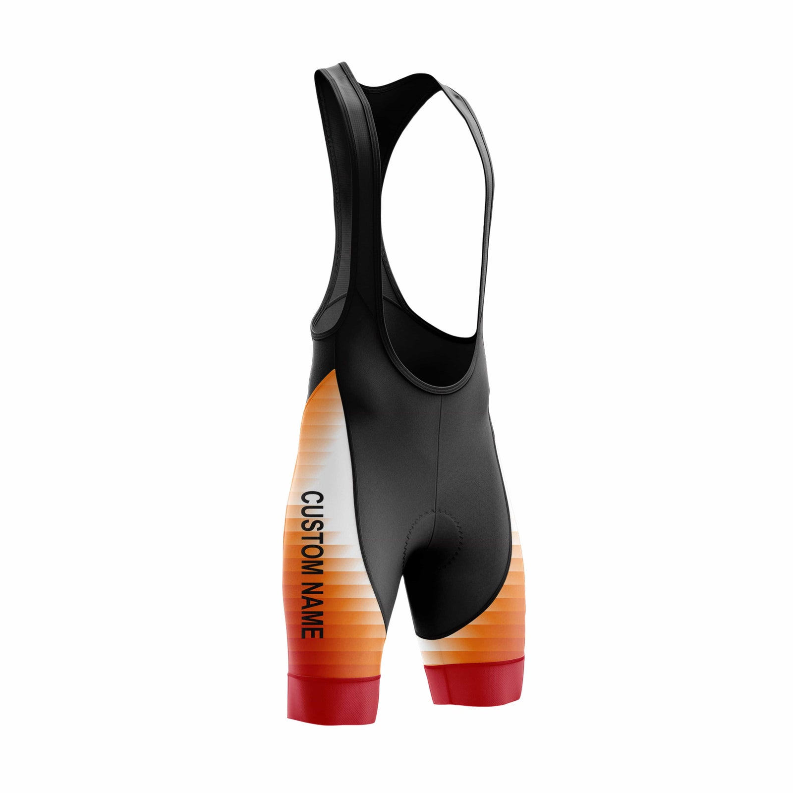 Custom Orange Cycling Jersey or Bib Shorts