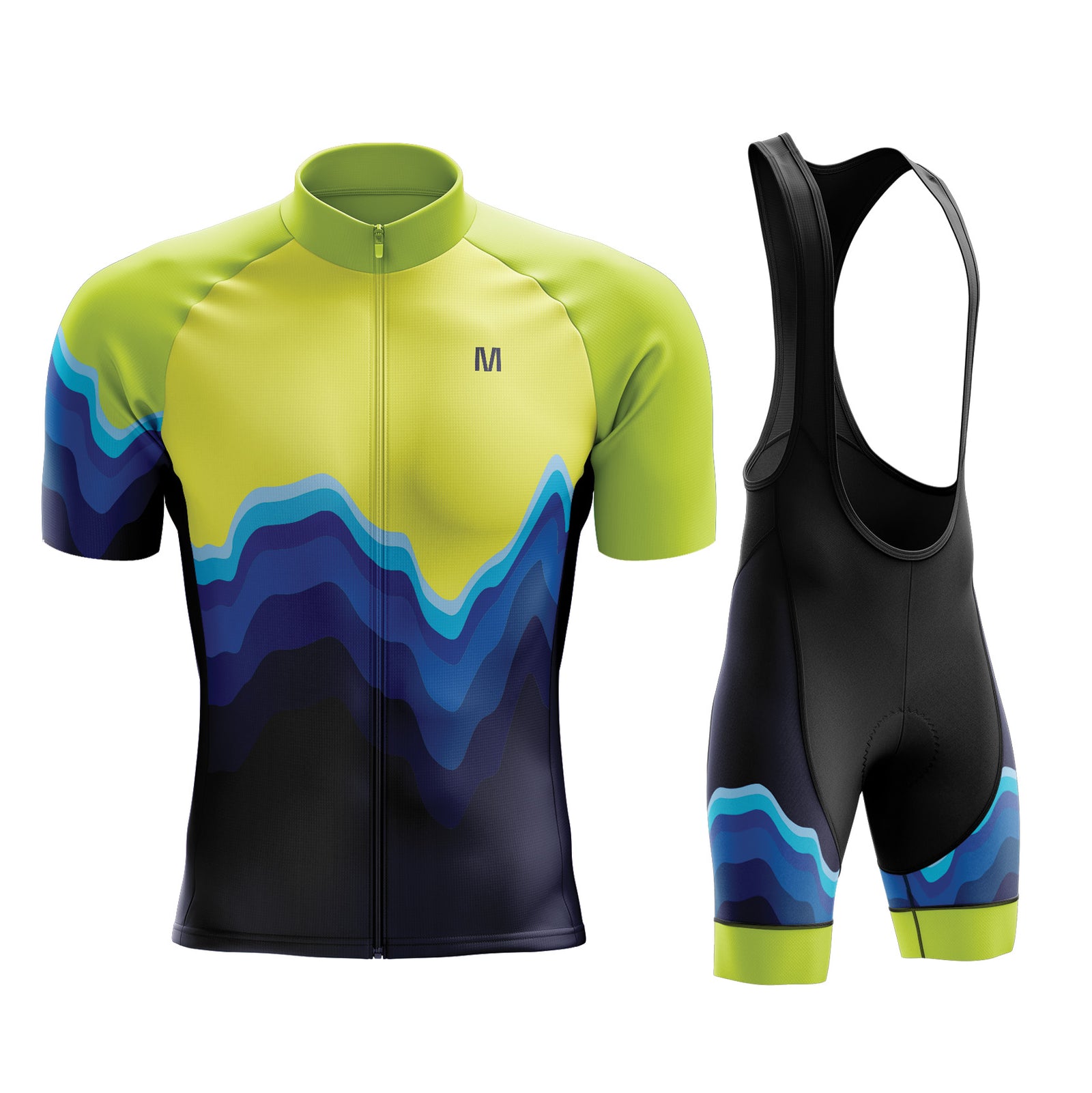 Jersey o baberos para hombres del lado azul