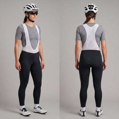 Women's Black Gel-Padded Cycling Bib Tights