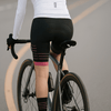 Women's Pink Lines Padded Cycling Shorts