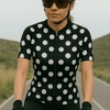 Women's Polka Dot Black Cycling Jersey