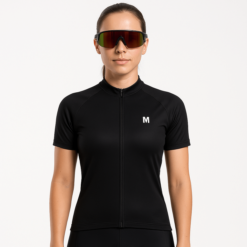 Women's Black Cycling Jersey