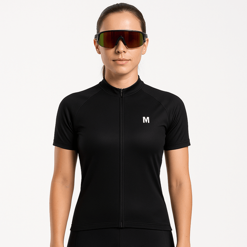 Women's Black Cycling Jersey