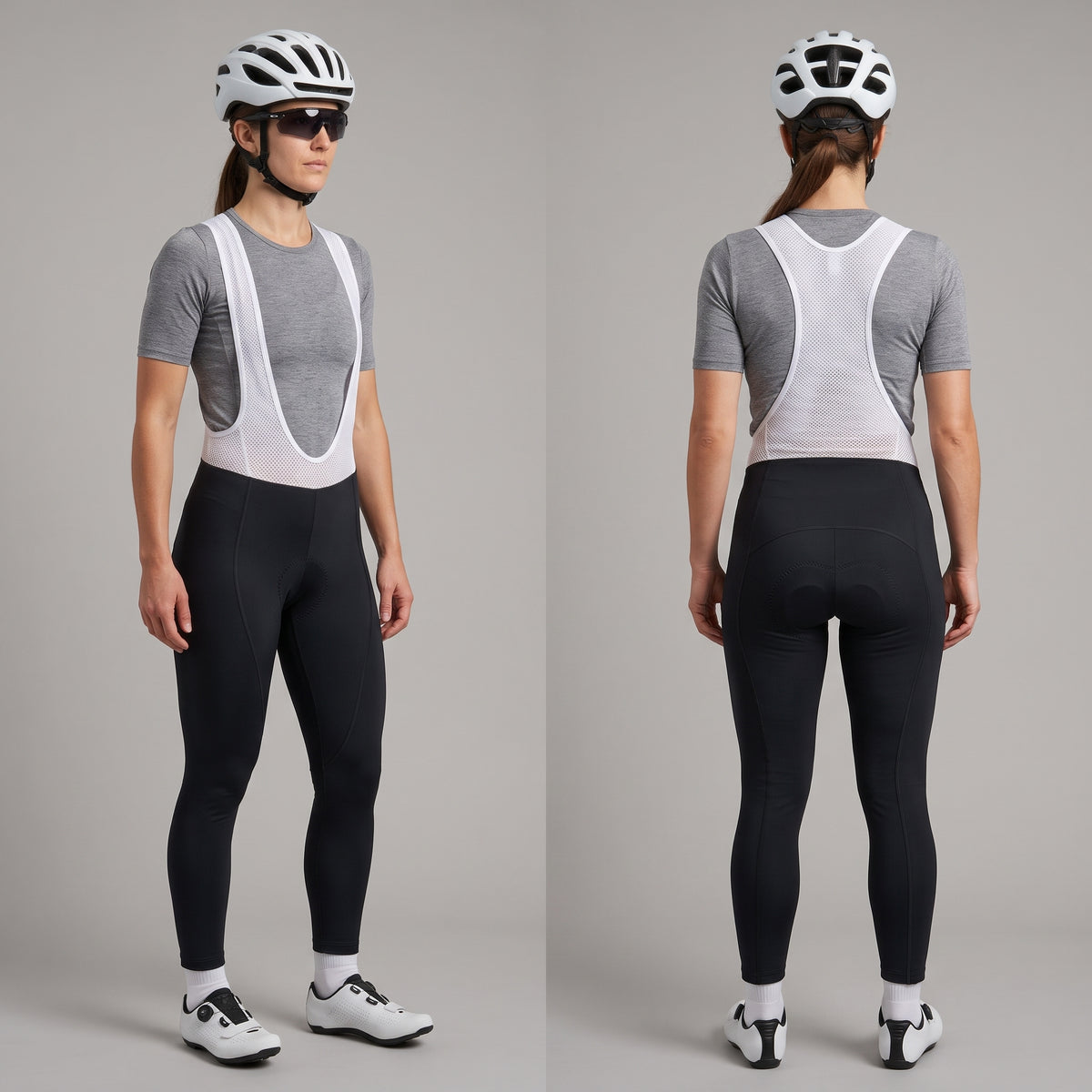 Women’s Thermal Fleece Gel Padded Cycling Bib Tights