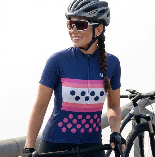 Women's Blue Cycling Jersey