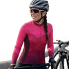 Women's Pink Cycling Long Sleeve Jersey