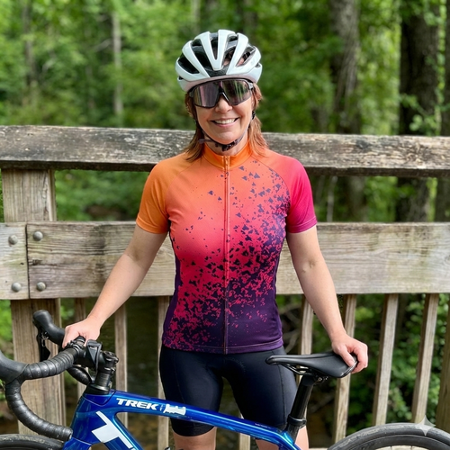 Women's Purple Cycling Jersey