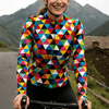 Women's Triangles Long Sleeve Cycling Jersey