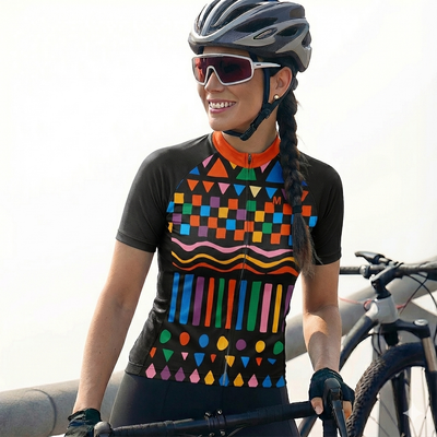 Women's Tribe Cycling Jersey - Black