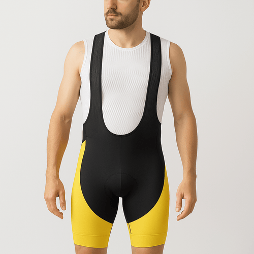 Yellow Cycling Bib Shorts