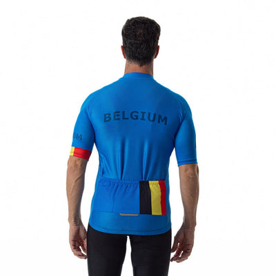 Belgium Blue Cycling Jersey Montella Cycling