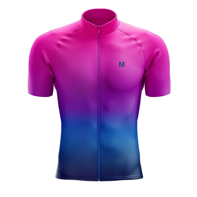 Men's Pink Gradient Cycling Jersey or Bib Shorts