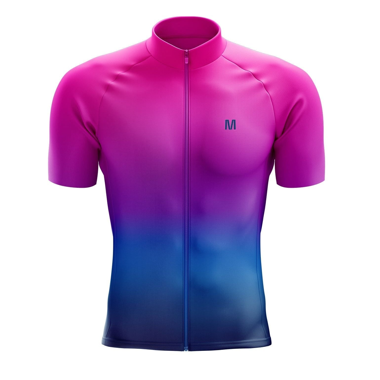 Jersey de ciclismo azul del lado de los hombres