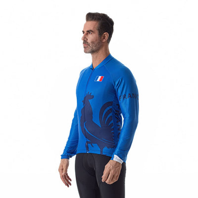 France Long Sleeve Cycling Jersey Montella Cycling Long Sleeve