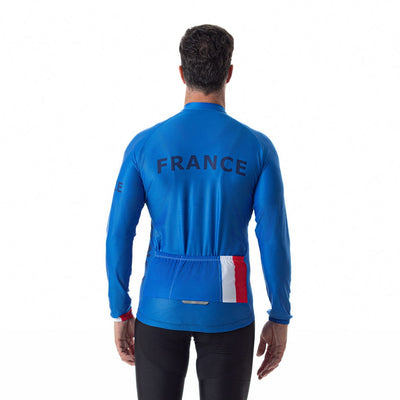 France Long Sleeve Cycling Jersey Montella Cycling Long Sleeve