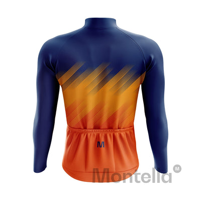 Jersey de ciclismo de manga de ángulo negro de los hombres