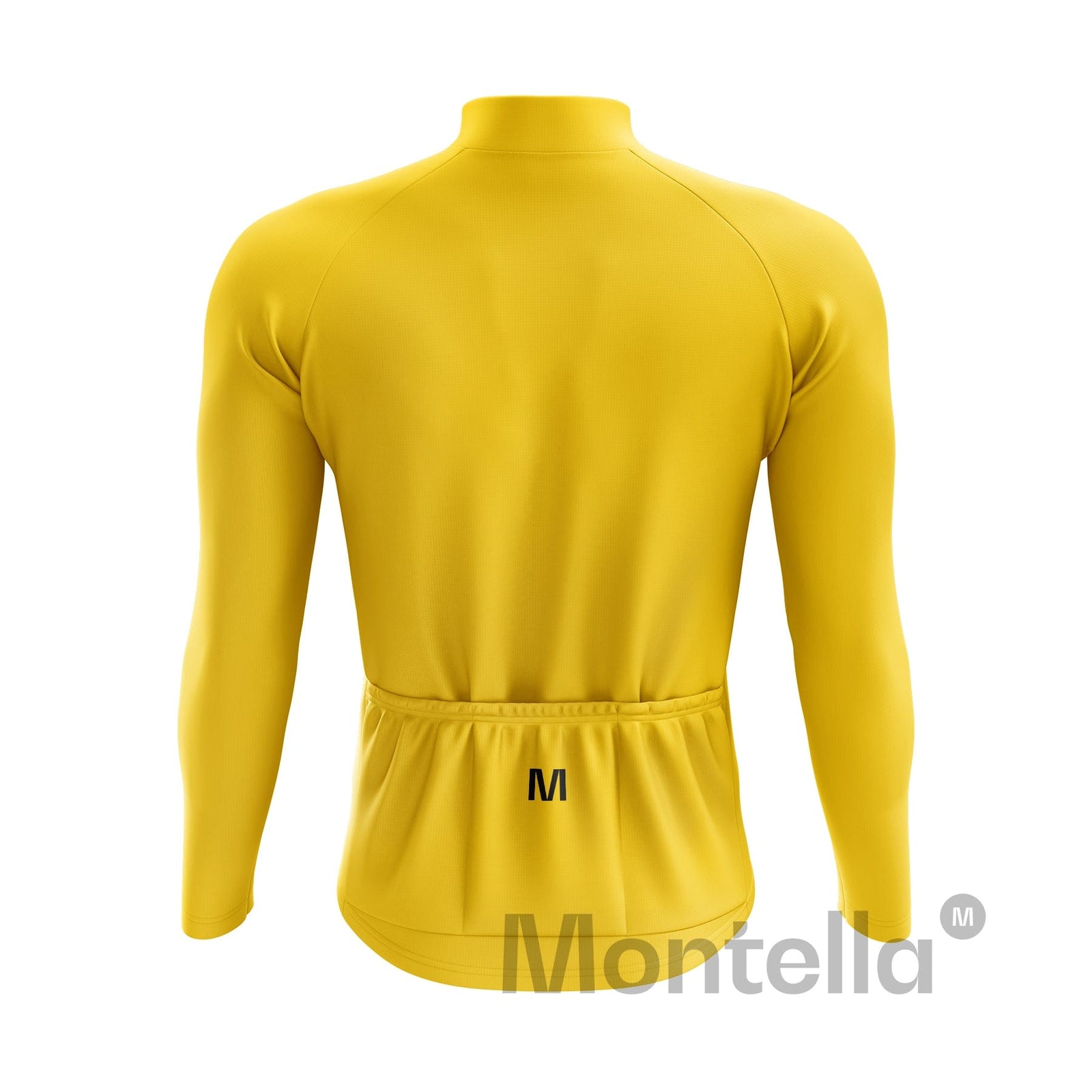 Men's Yellow Thermal Fleece Cycling Jacket