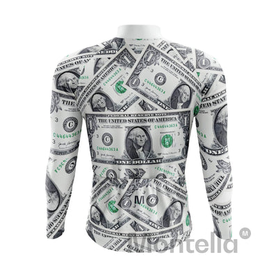 Men's Dollar Long Sleeve Cycling Jersey