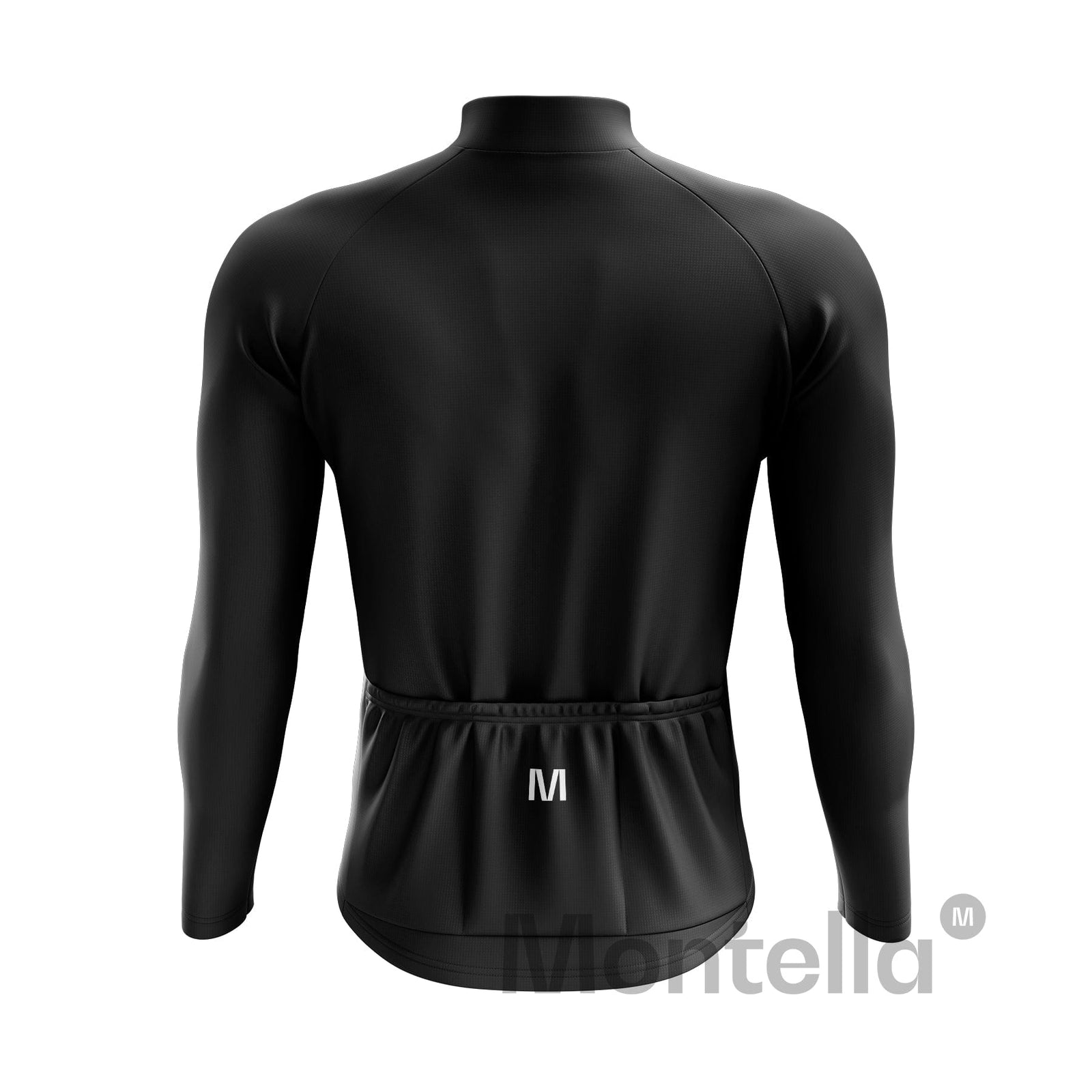 Men's Black Long Sleeve Cycling Jersey