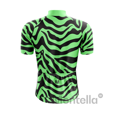 Men's Green Animal Cycling Jersey or Bib Shorts