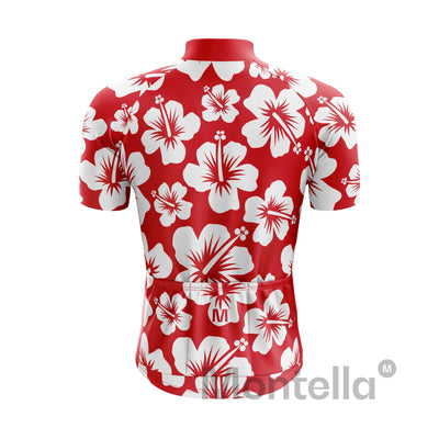 Men's Hibiscus Flower Cycling Jersey