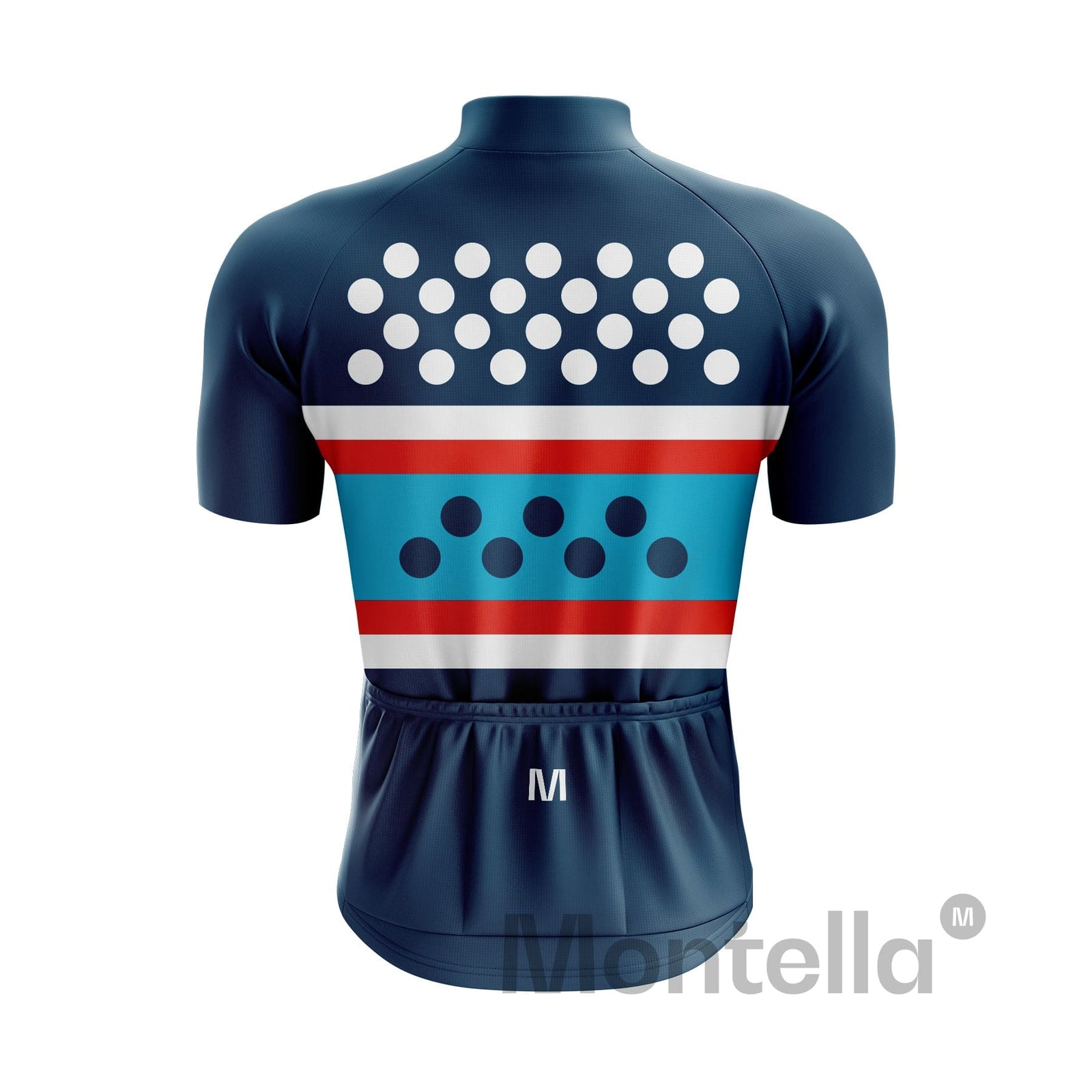 Men's Blue Dots Cycling Jersey