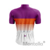 Men's White Purple Cycling Jersey