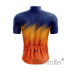 Men's Blue Orange Cycling Jersey