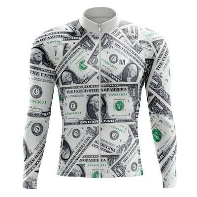 Men's Dollar Long Sleeve Cycling Jersey