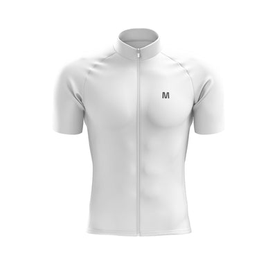 Men's White Cycling Jersey or Bib Shorts