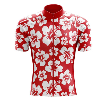 Men's Hibiscus Flower Cycling Jersey