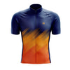 Men's Blue Orange Cycling Jersey