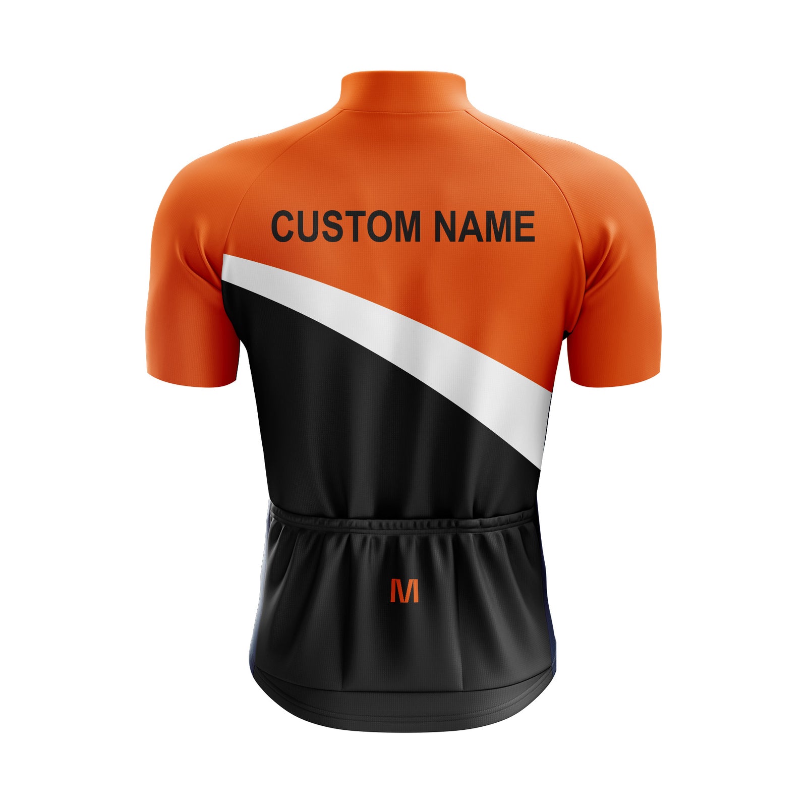 Custom Orange Side Cycling Jersey or Bib Shorts