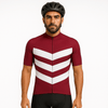 men dark red cycling jersey