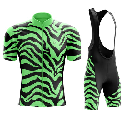 Men's Green Animal Cycling Jersey or Bib Shorts