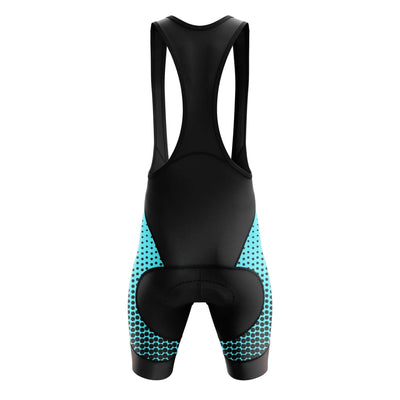 Montella Cycling Bibs Aqua Blue Dots Cycling Bib Shorts