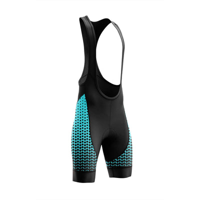 Montella Cycling Bibs Aqua Blue Dots Cycling Bib Shorts