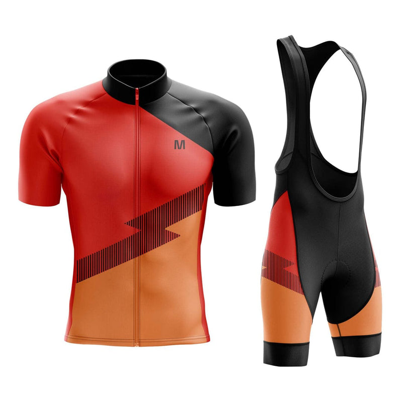 Montella Cycling Cycling Kit Men's Orange Side Cycling Jersey or Bib Shorts