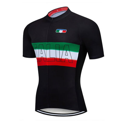 Italy Black Cycling Jersey