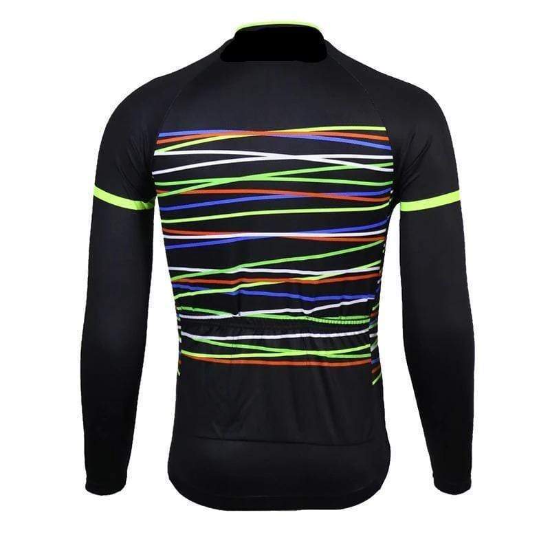 Men's Lines Long Sleeve Cycling Jersey