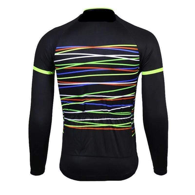 Men's Lines Long Sleeve Cycling Jersey