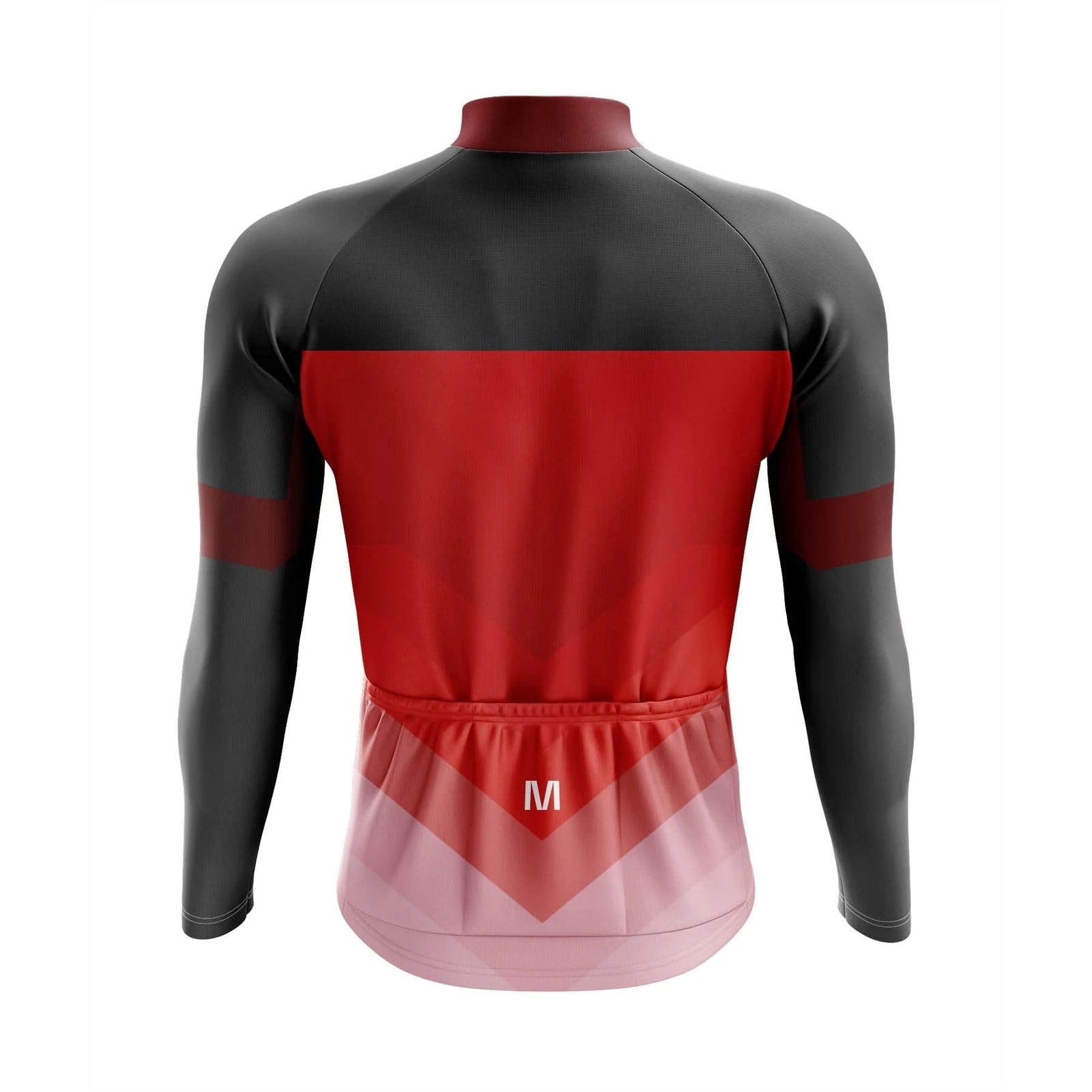 Jersey de ciclismo de manga de ángulo negro de los hombres