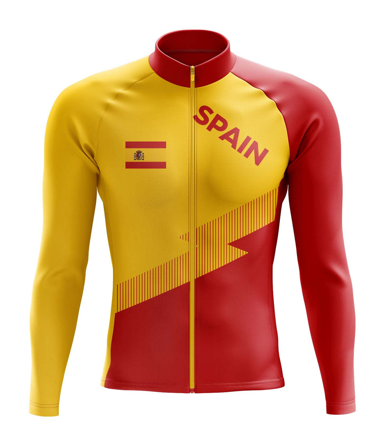 Montella Cycling Men Long Sleeve Men's Spain Long Sleeve Cycling Jersey